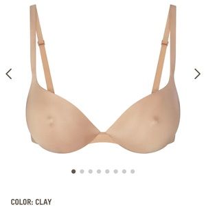 Skims 34DD nipple bra NWT clay